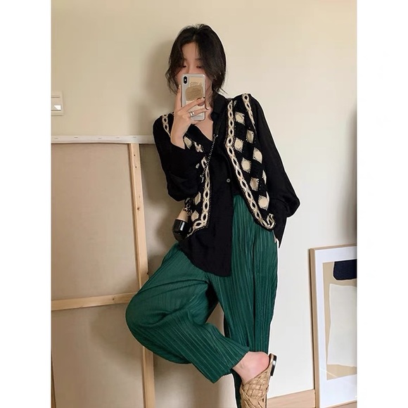 Boho Women Sweater Vest Waistcoat - Picture 4 of 8